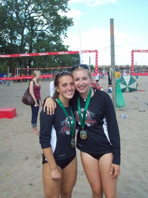 Ashleigh Andzel and Becky Wilson - 15U Provincial Champions