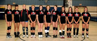 Girls 15U Black - first team picture for 2009-2010!