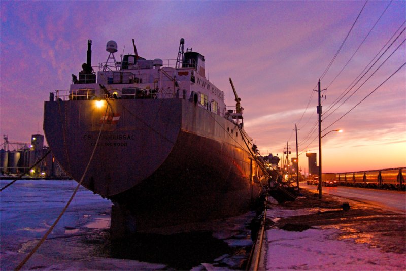 Freighter, Sunset