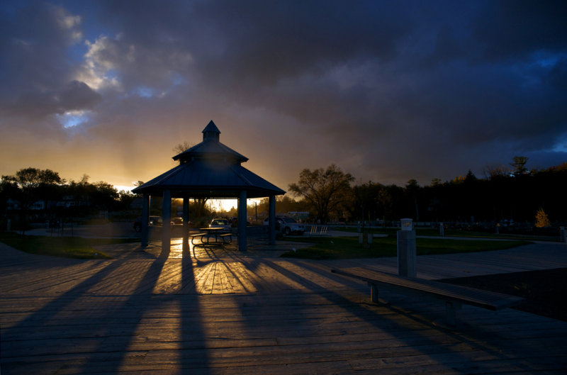 Backlit Pavilion