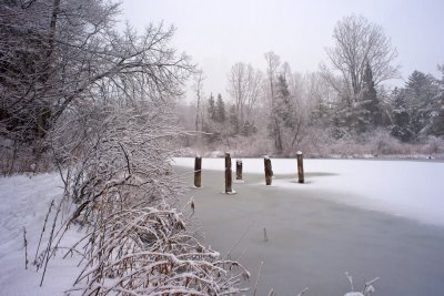 Snow on Brewster's Mill