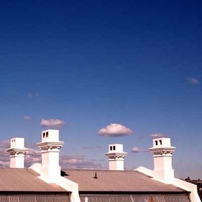 Chimneys with Clouds