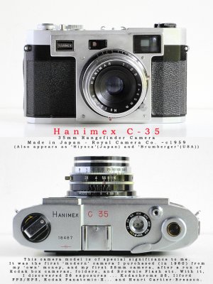 Hanimex C35<br><font size=2><font color=red>Found.  At last.<font color=red>