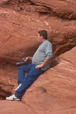 Lance enjoying the view