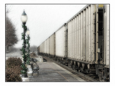 Passing Freight Train