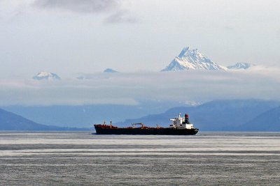Ship heading to Port of Valdez