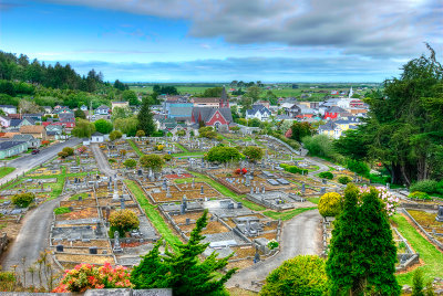 Ferndale Cemetery From Top