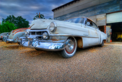 White '50 Cadillac
