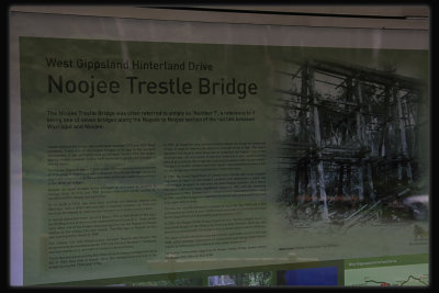 Noojee Trestle Bridge - Information Board.