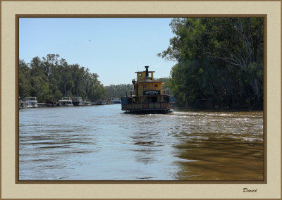 P.S. Emmylou steaming up river 