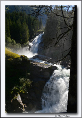 the Krimml waterfall