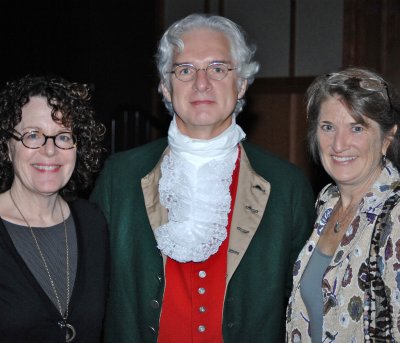 Susan Stein, Colonial Gentlemen Jim Hildbold and Leslie Bowman