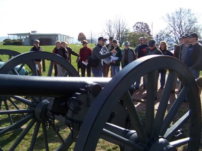 MHAA Group at Antietam Battlefield with Visitor Center in Background