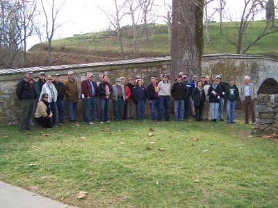 Group Photo of MHAA Group at Burnside Bridge, Antietam Battlefield