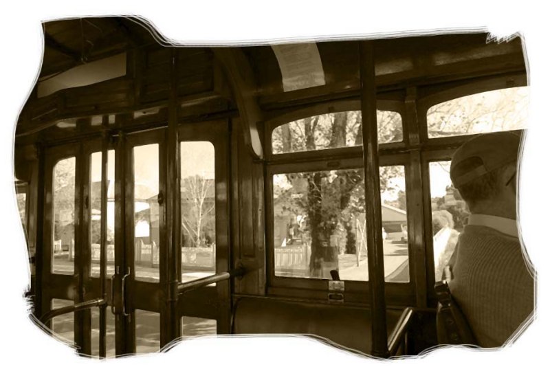 Inside an old tram - 21