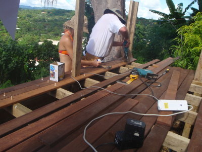 La construction du deck