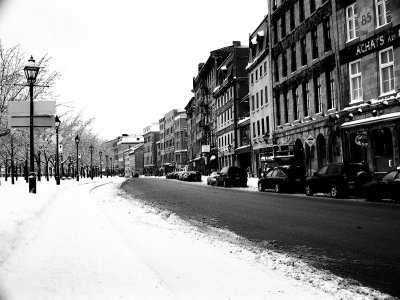 Winter mood on ''La Rue de la Commune''