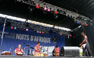 Show during the event Nuits d'Afrique