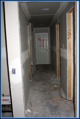 Basement Hallway to Garage