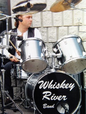 Sean Robbins on drums