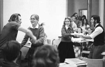 Rusty Smith, Marnie Dickout, Diana Johnston and Len Groeneveld (50's Day)