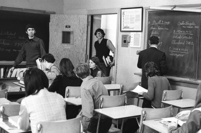 Mr. Trivitt's History Class (Roy Colver and Pete Nagora, standing)