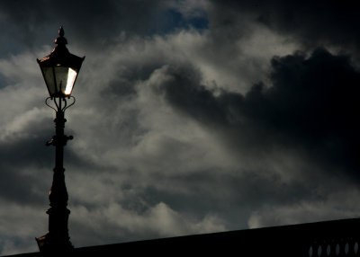 August 28 2010: Lamp, Sky and Clouds