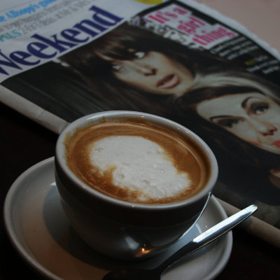 October 9 2010: Claudia, Caitlin and Coffee