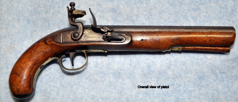 Overall View of Meredith Flintlock Pistol