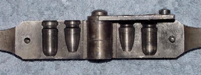 Bullet Mold Cavities - No. 1 Conical and No. 2 Cylindrical