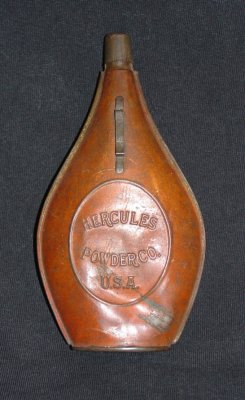 Rear of Medium Hercules Powder Flask