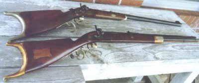 Another Comparison View of two Zettler Bros Muzzleloaders