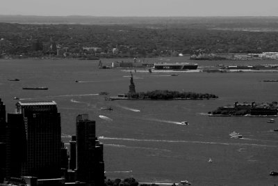 Views from the Empire State Building, Statue of Liberty