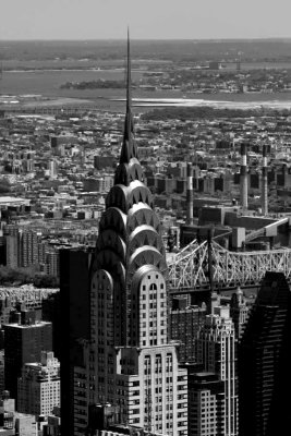 Views from the Empire State Building, NE view, Chrysler Building