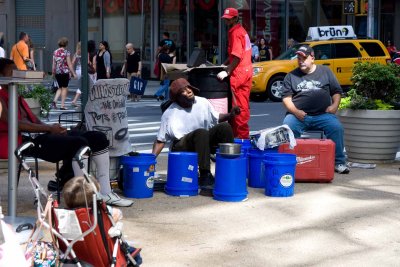 Pan Man, Times Square, NYC