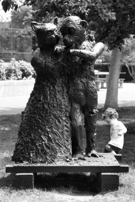 The Cat and the Ape sculpture, Battery Park, NYC