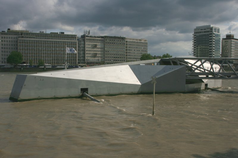 On the river in London.