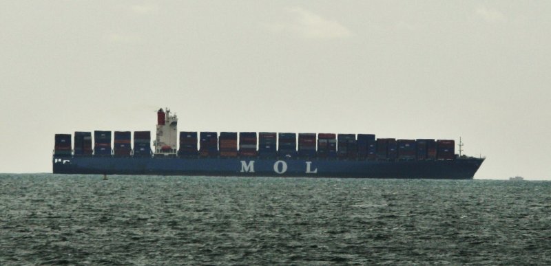 An MOL container ship