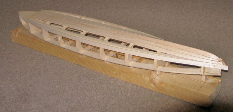 2. Most of the floor planking finished.