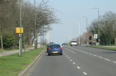 Approaching the bridge from the south, the A316 Clifford Avenue