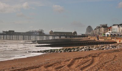 The hose is just damping down the pier.