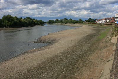 Looking downstream from the bridge.