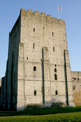 The west wall of the tower.