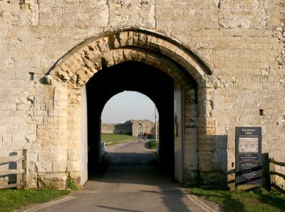 Gateway in the centre of the west wall.