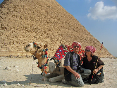 Gene and Vera at the Pyramids