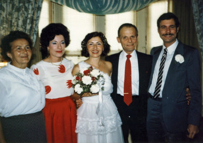 wedding to Gene July 6, 1985
