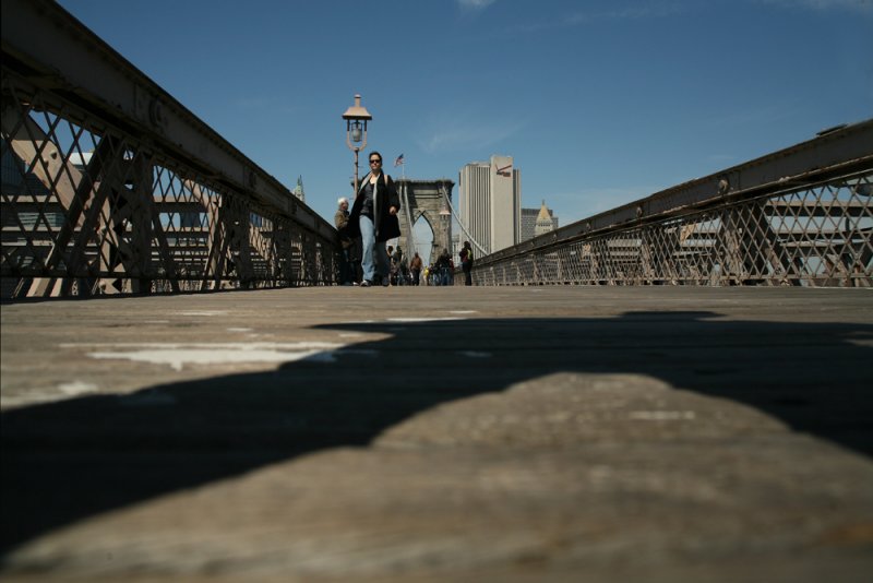 SP on the Brooklyn Bridge