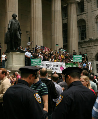 Federal Hall Rally for Nader