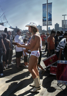 Naked Cowboy -South Street Seaport