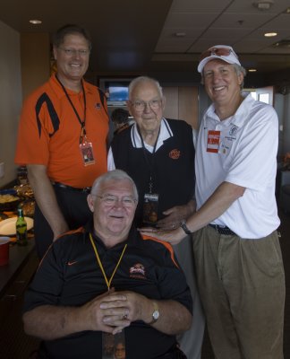 Doug Oxsen, Al Reser, dad, Dick Fosbury
